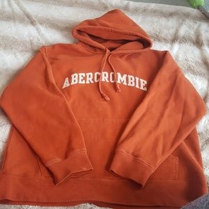 Abercrombie Burnt Orange Rust Hoodie Vintage